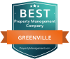 Greenville Property Management Best Award
